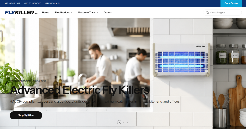 Flykiller.ae - E-Commerce Platform in UAE